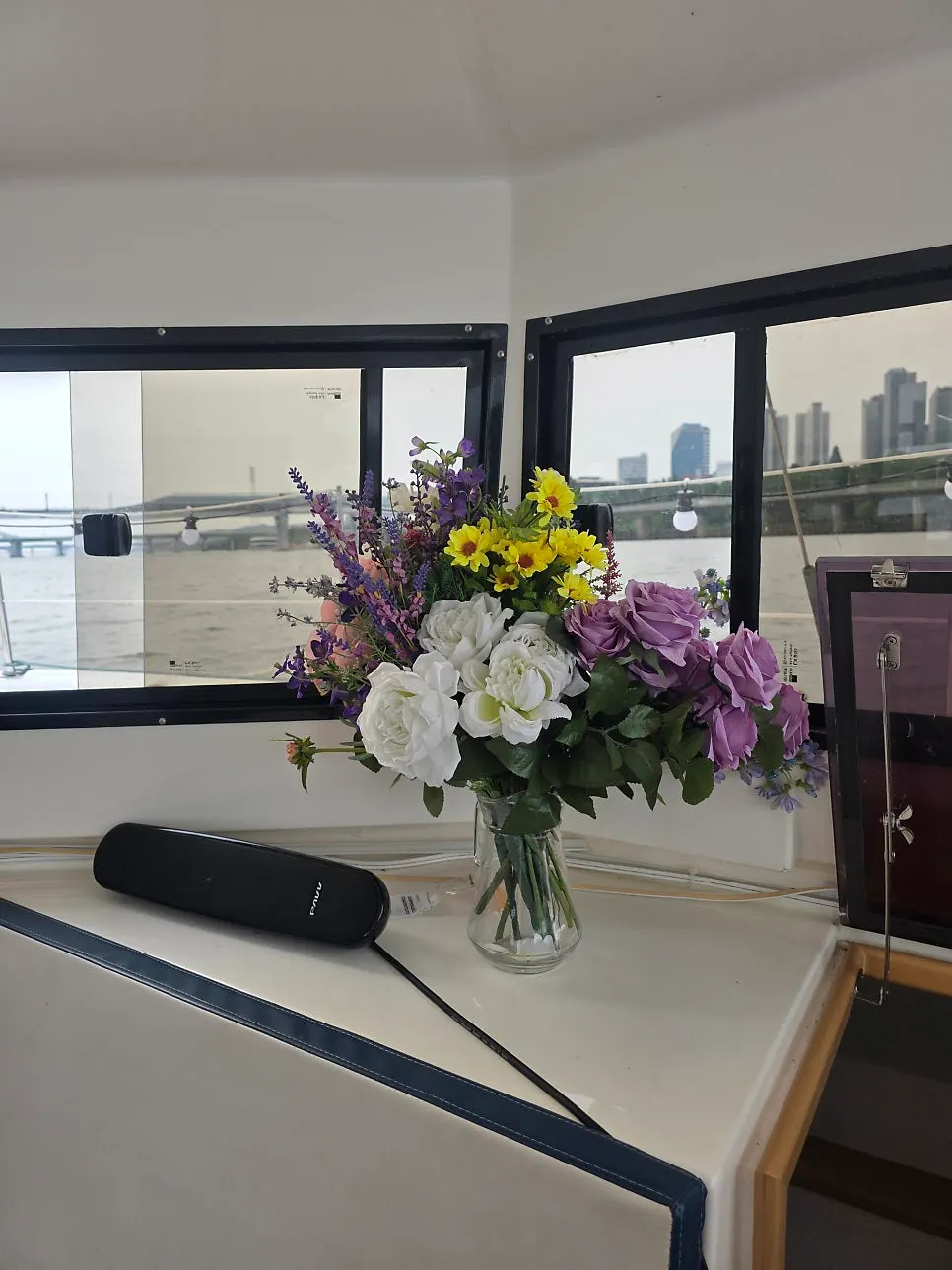 Bedroom inside the Humin yacht