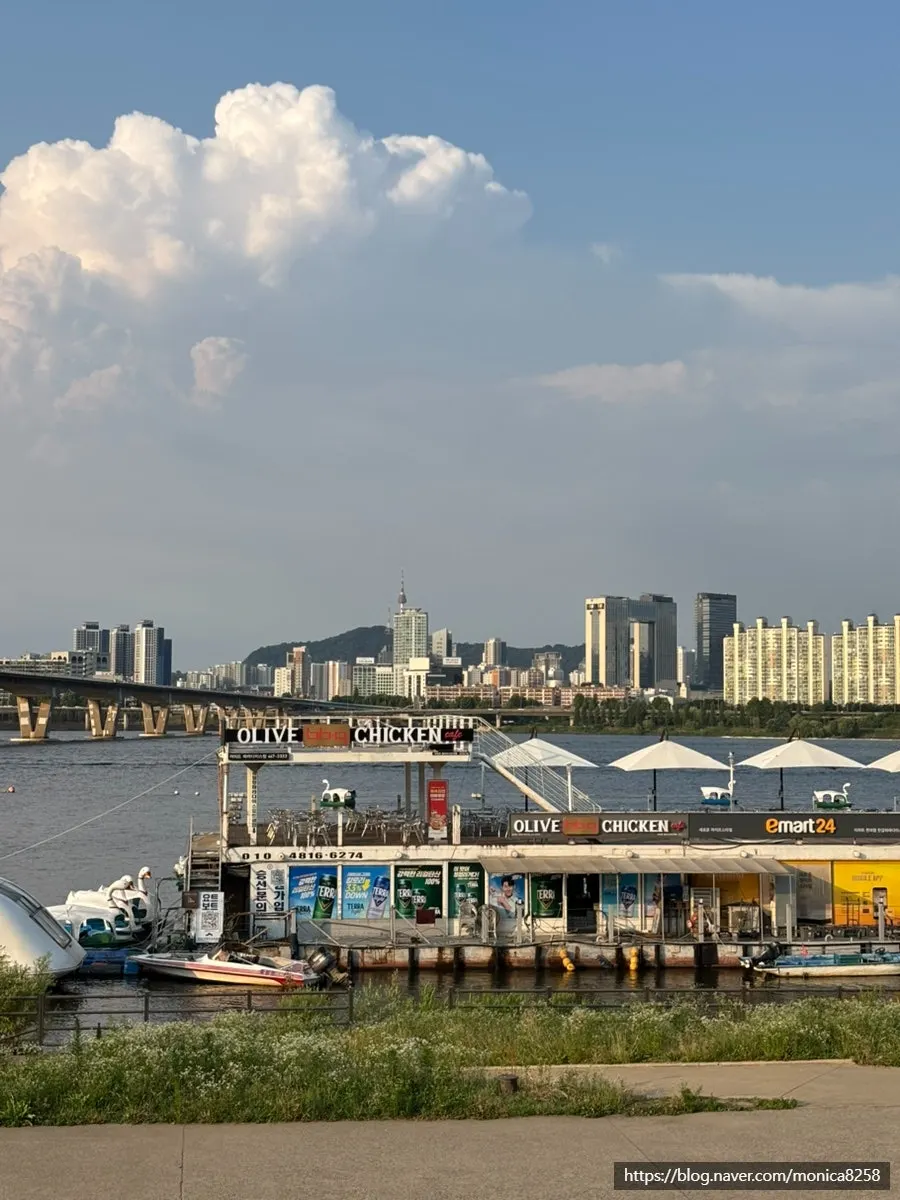 Yeouido Han River yacht tour with the cityscape