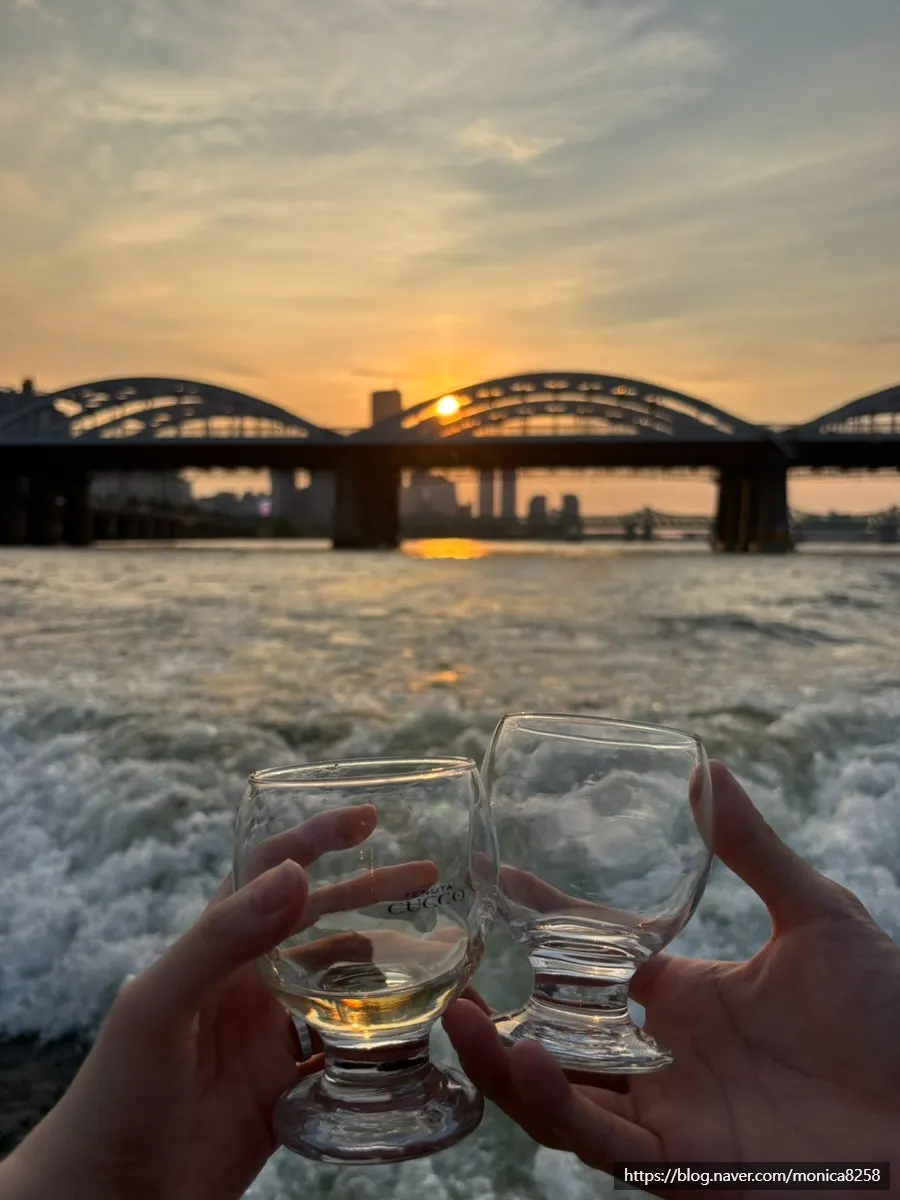Han River yacht with music and wine