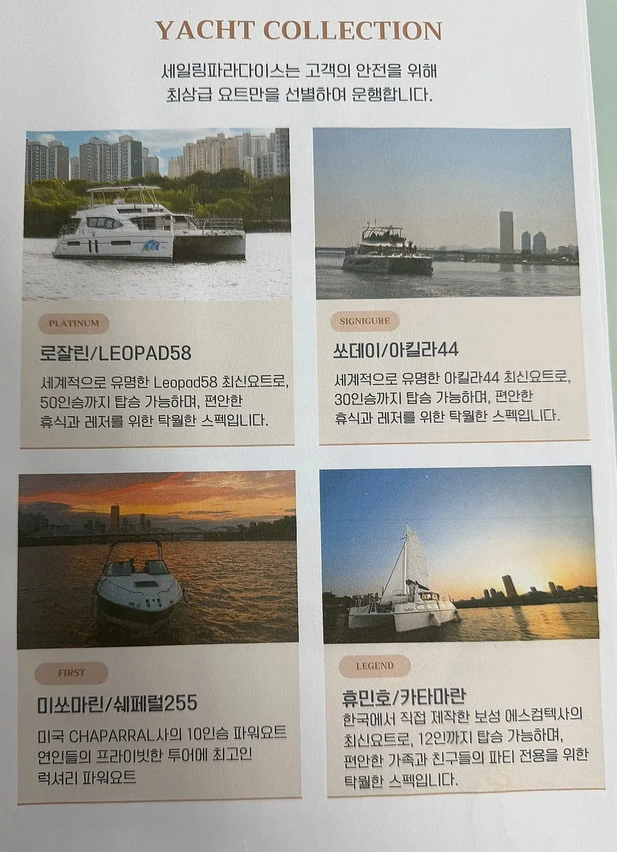 Sailing Paradise yacht tour route guide
