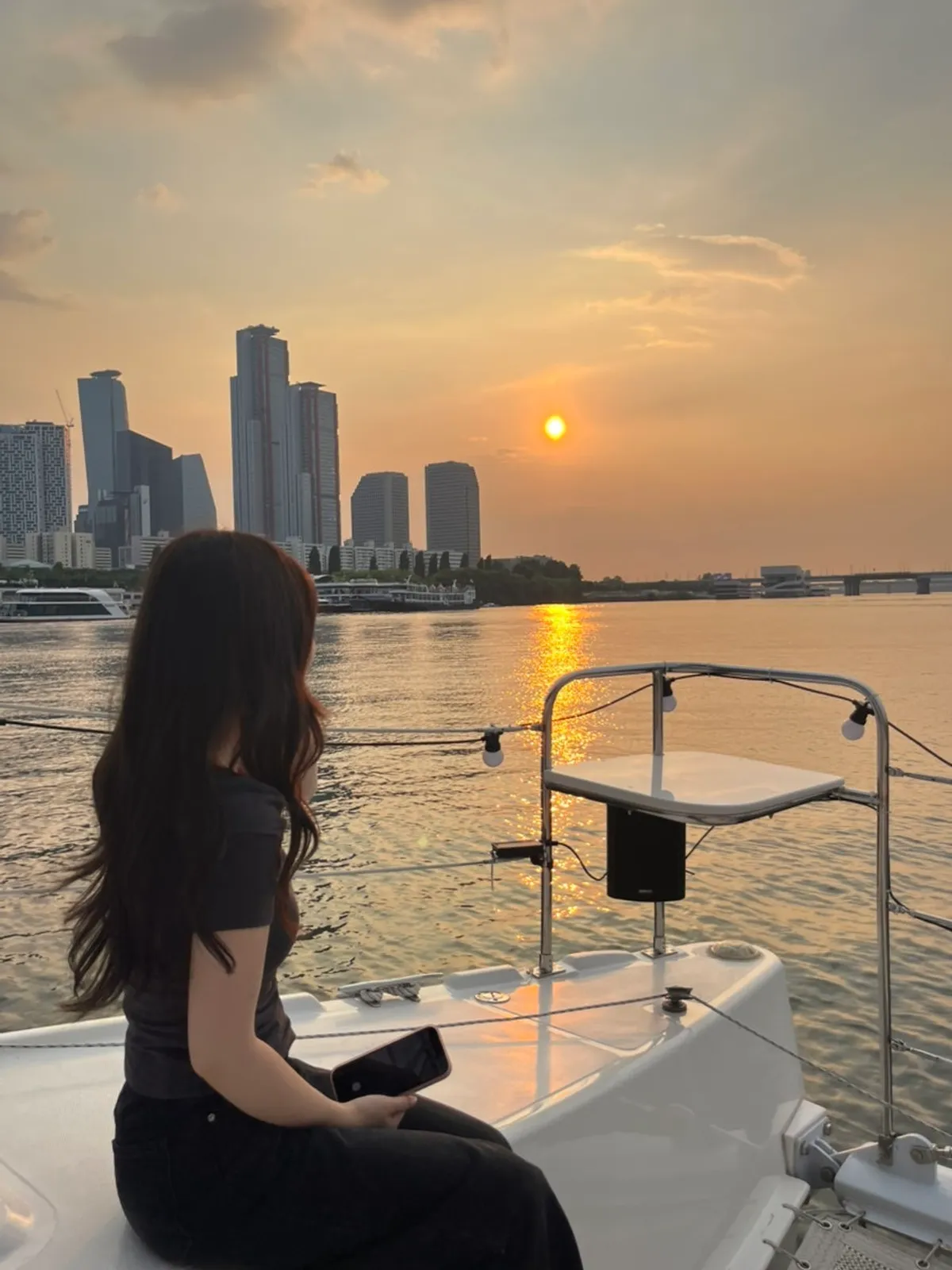 Signature scene from a Seoul Han River yacht tour