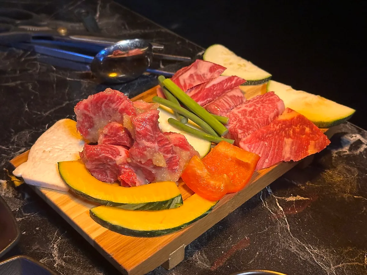 마블링이 선명한 진갈비살 한 접시