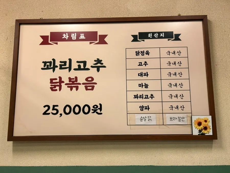 Retro-style interior of Sijang Dakbokkeum