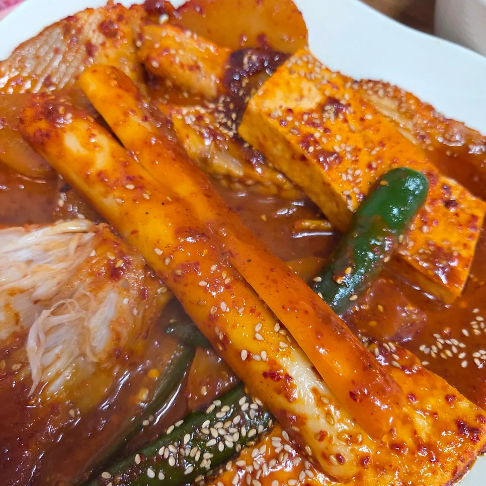 Radish and tofu braised in sauce