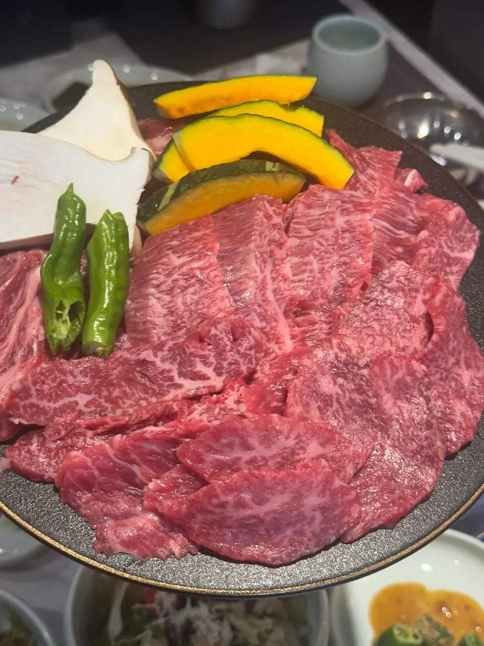 Hanwoo special cuts showing marbling