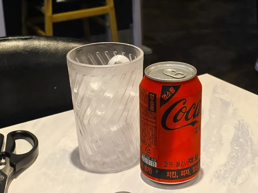 식사를 마친 용한우 남천점 테이블