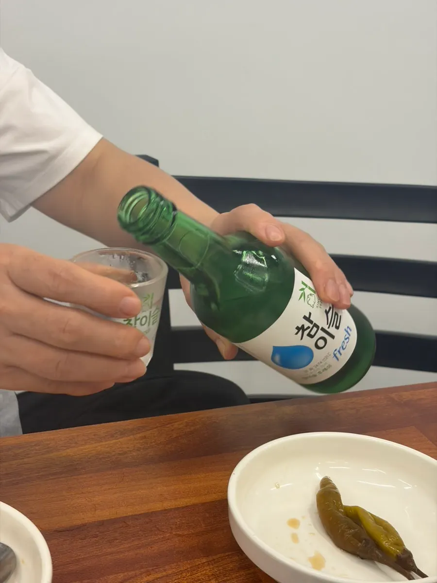 Gopchang enjoyed with broth