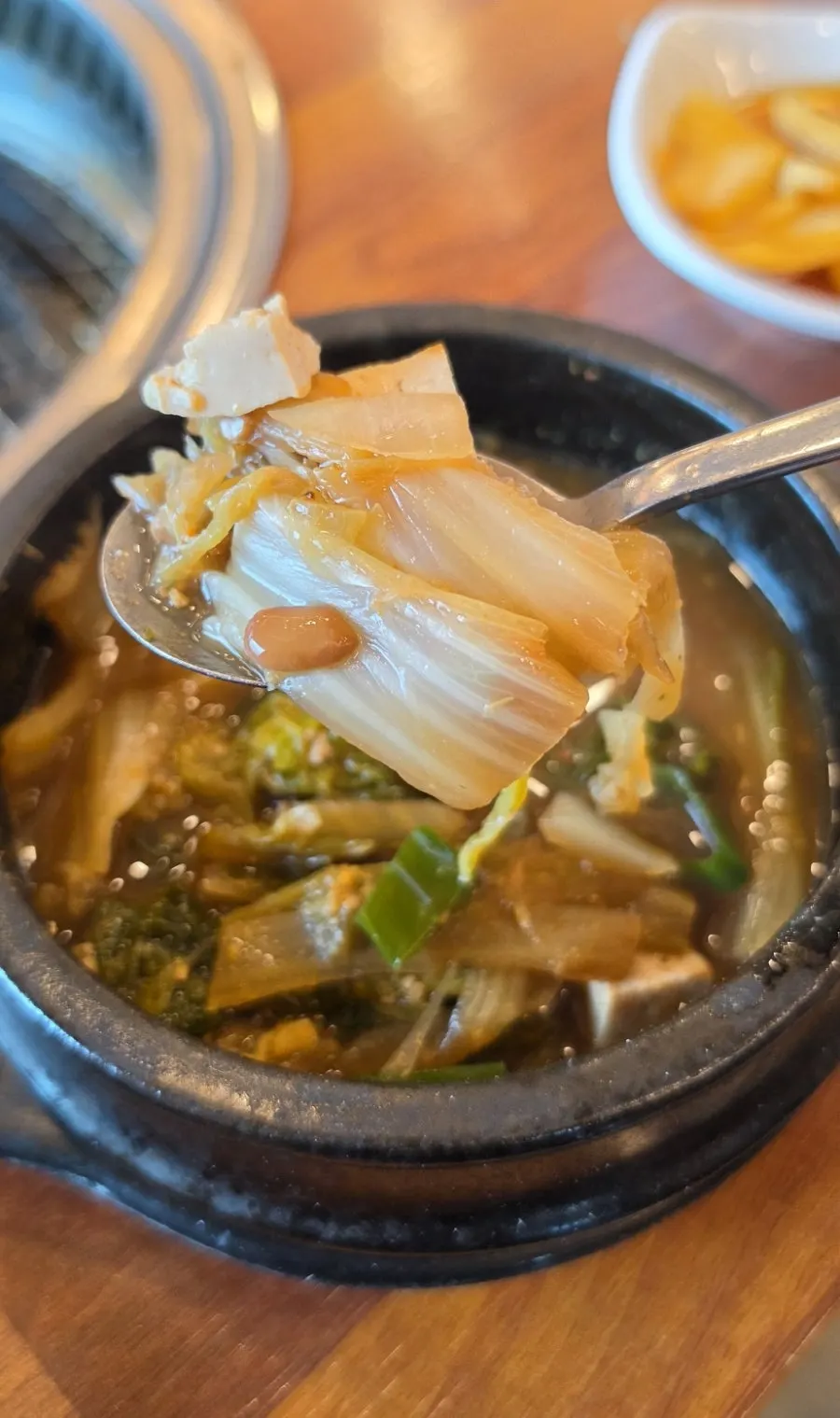 Ugeoji doenjang jjigae ordered for dessert