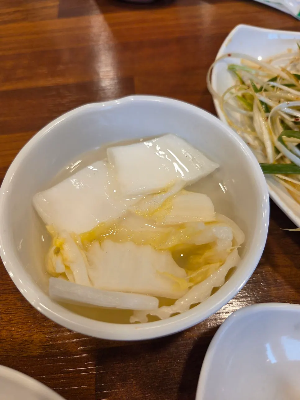 Complimentary steamed egg served to the table