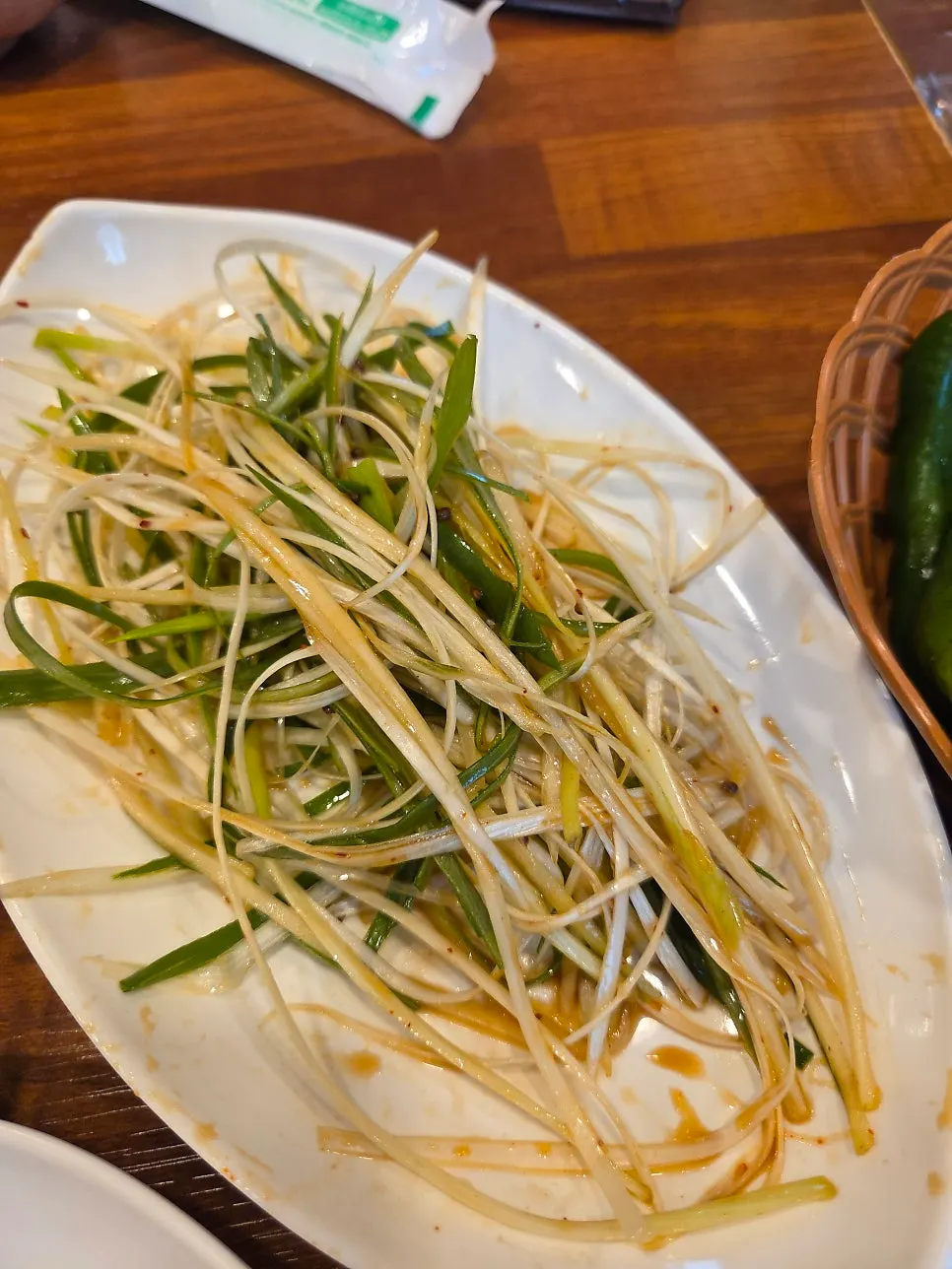 Full view of the table setting at Yongchon Gogi-jip