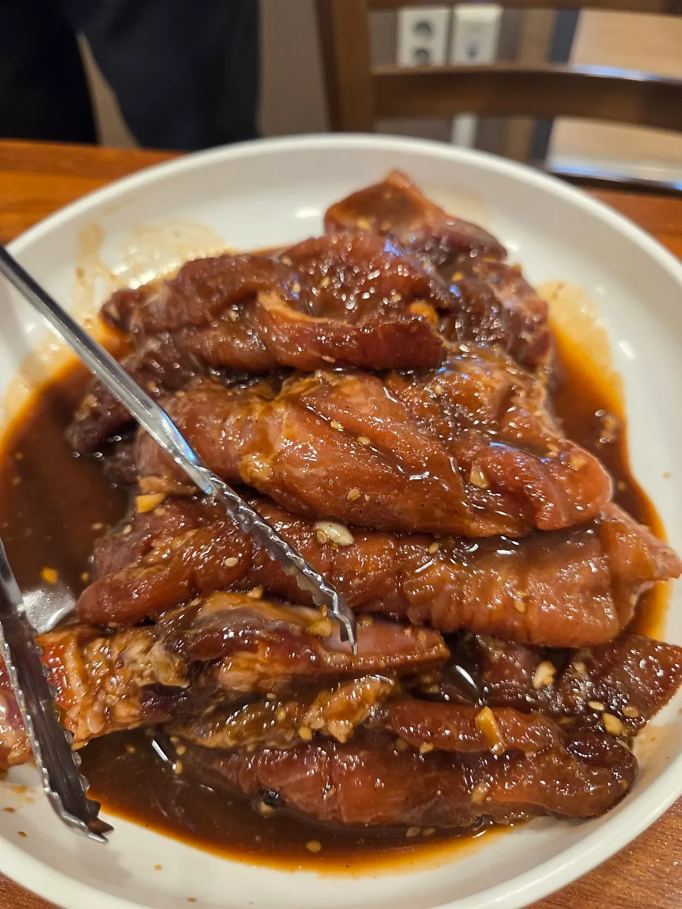5 servings of marinated pork galbi at Yongchon Gogi-jip