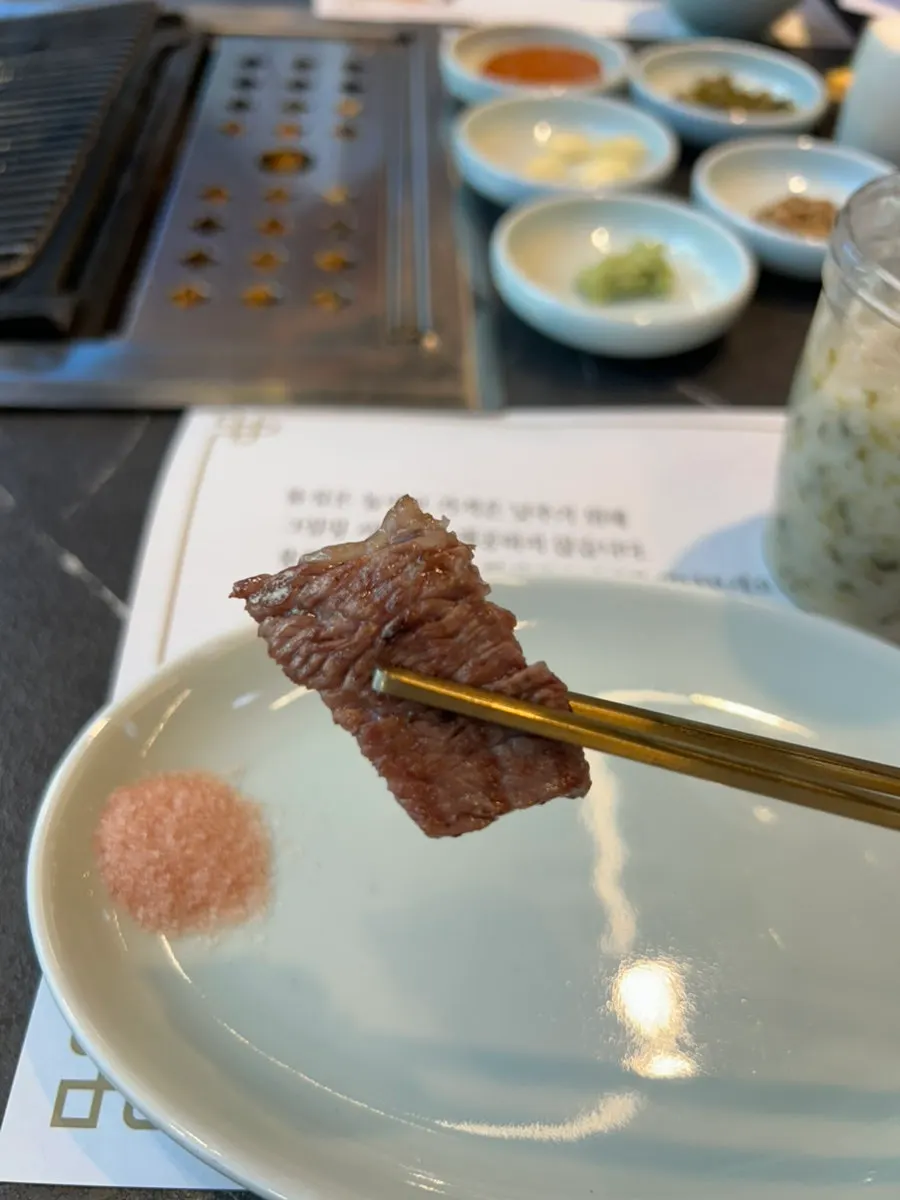 Grilled sirloin seasoned with a pepper mill