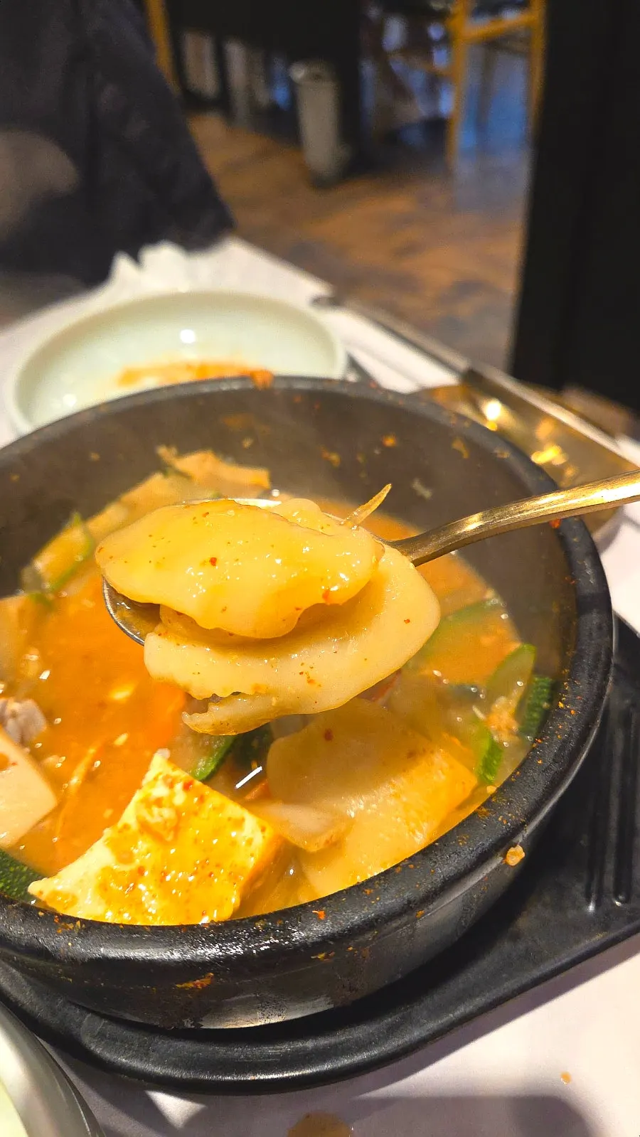 Table at Yong Hanu Namcheon Branch after finishing the meal