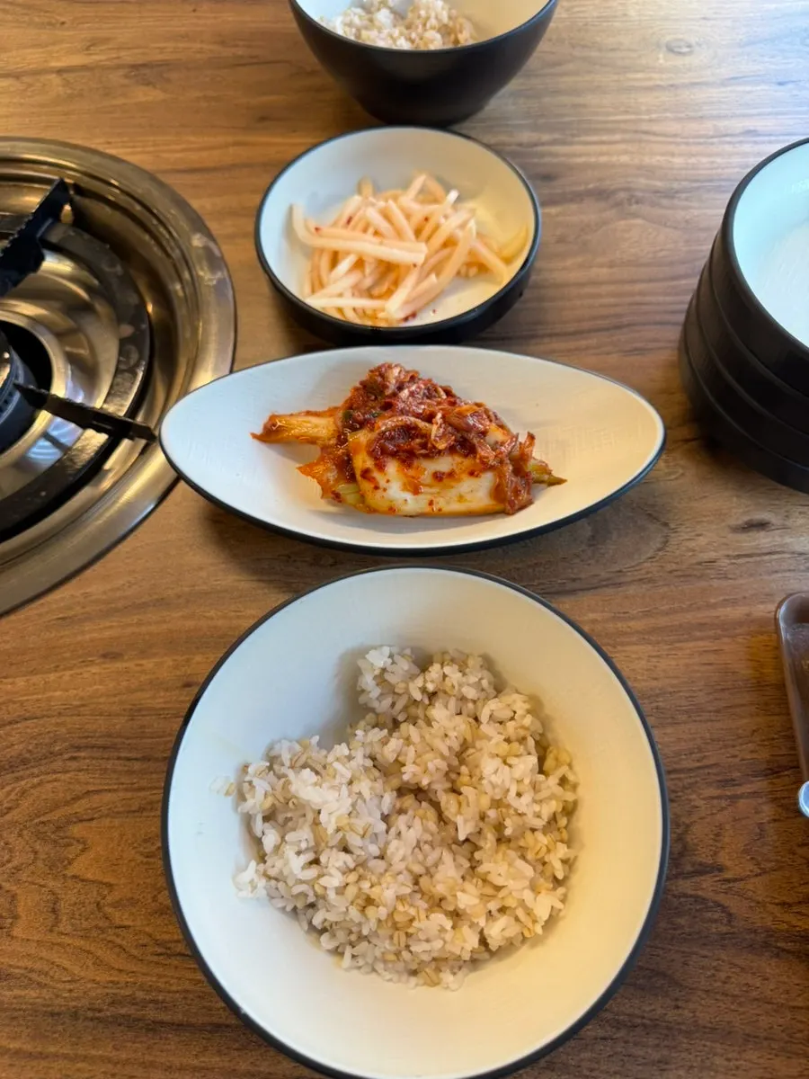 복해물칼국수정식 2인 상차림