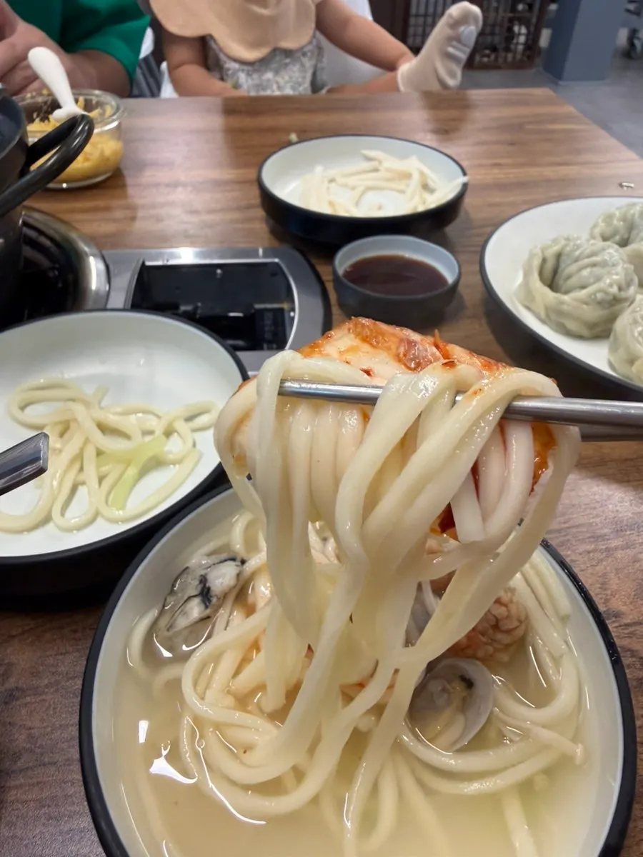 Barley rice mixed with octopus sauce as bibimbap