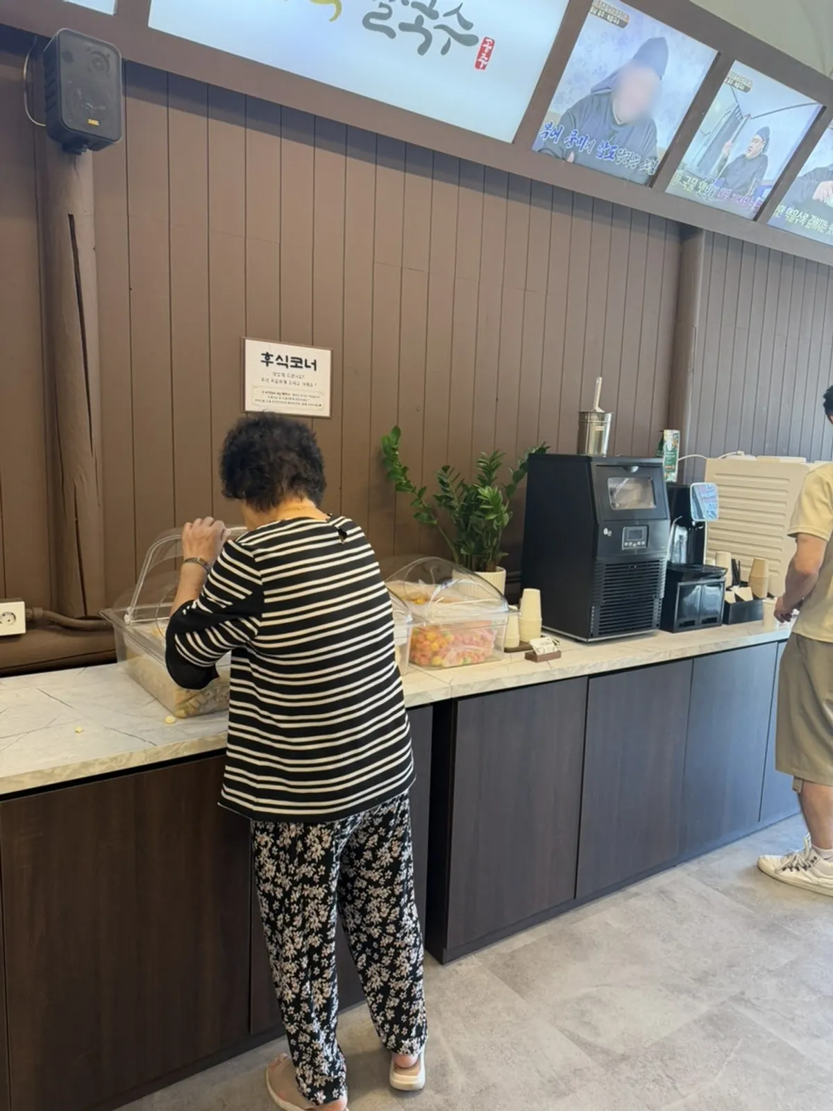 Self-serve coffee corner using Starbucks beans