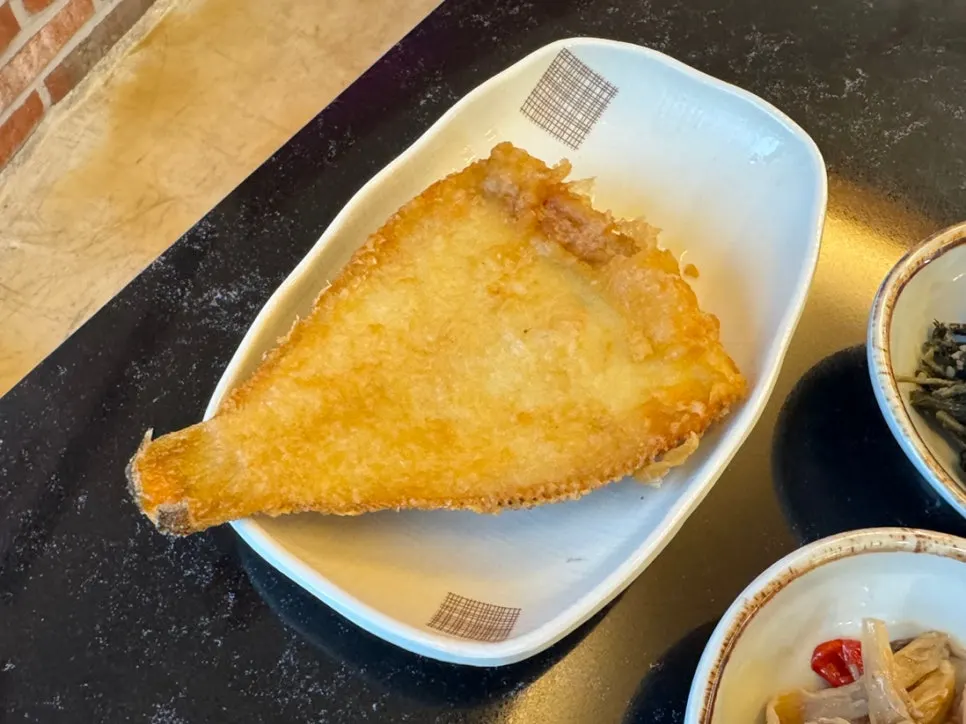 Fried flounder side dish