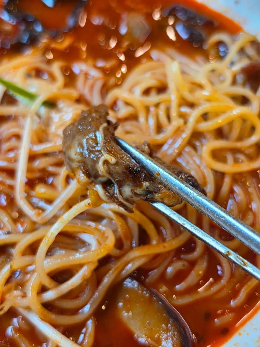 눈꽃치즈짬뽕 국물