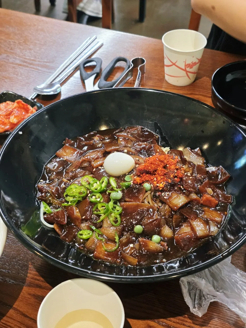 고추짜장과 짬뽕 주문 메뉴