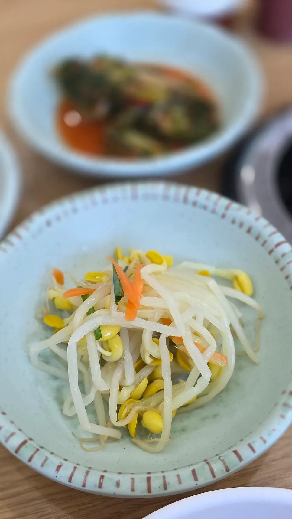 Plate of generously sized half-and-half dumplings