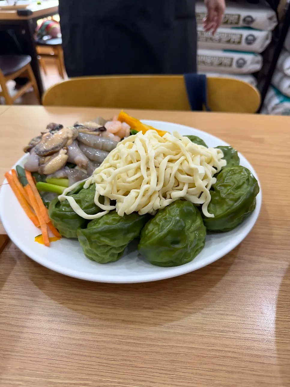Bowl of barley rice eaten as an appetizer