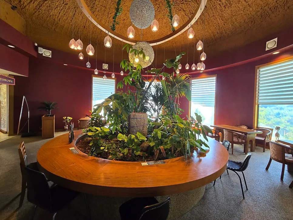 Restaurant interior or outdoor table area