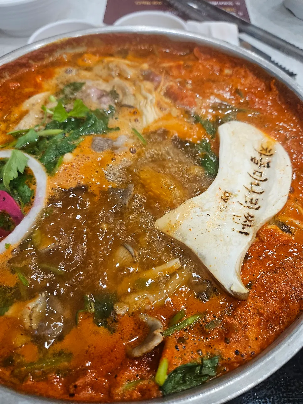 차돌 미나리 쌈 칼국수와 통새우해물파전