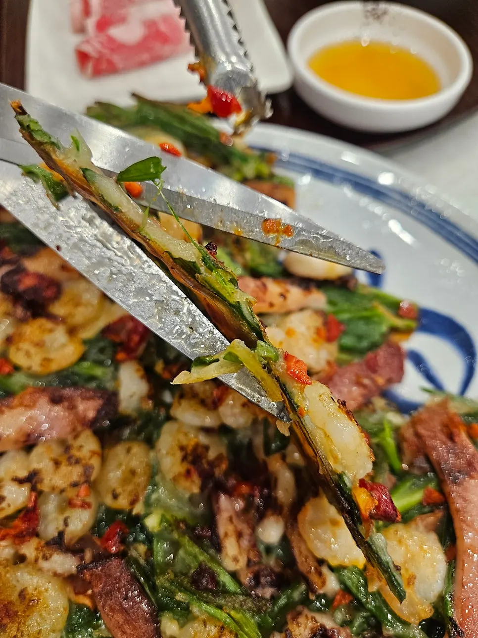 통새우해물파전 메뉴
