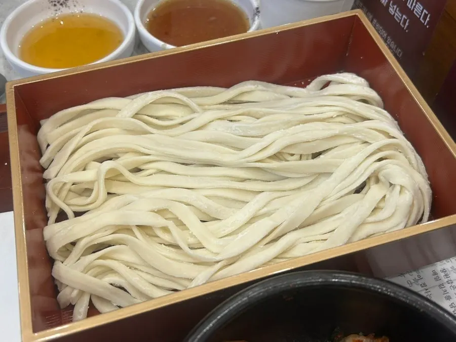 칼국수에 넣는 생면
