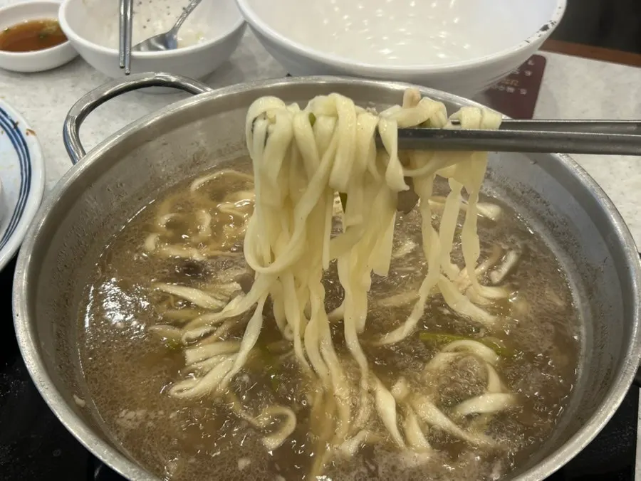식감 변화를 즐기는 칼국수 면