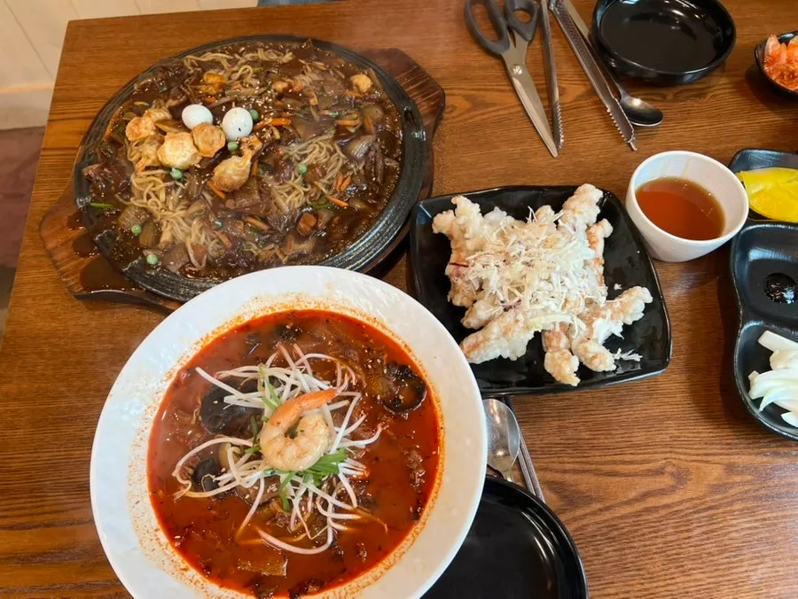철판세트 구성 요리 한 접시