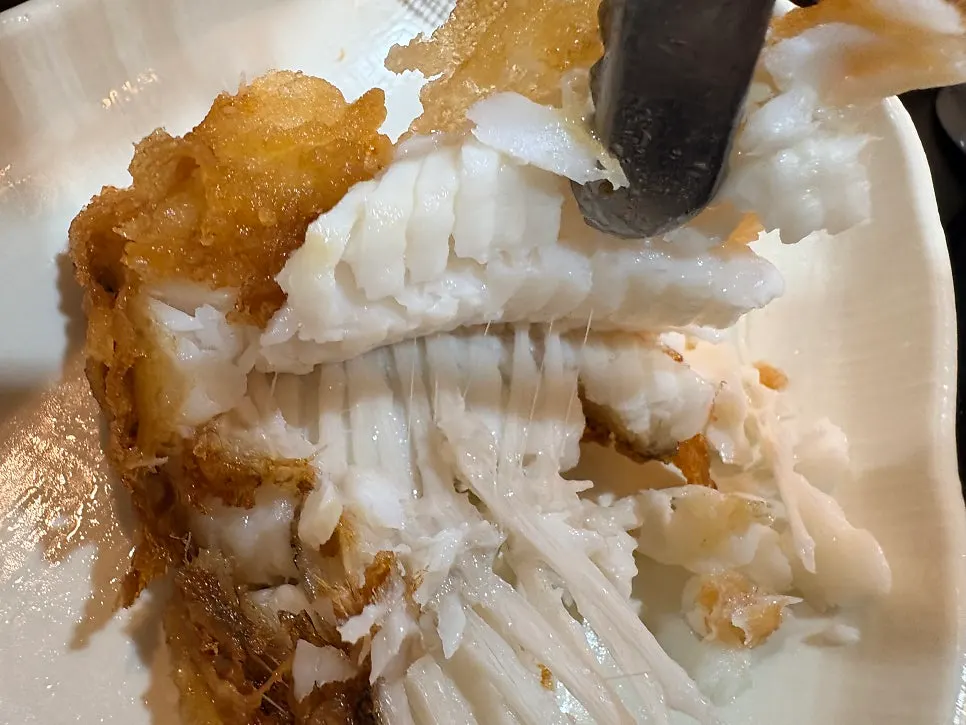 Crispy fried fish served as a side dish