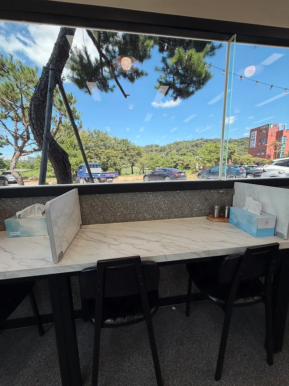 Side-by-side window seats
