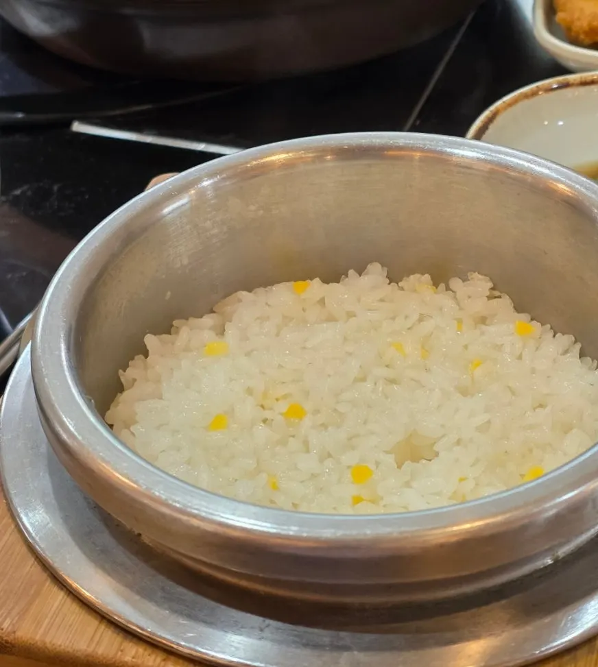 A bowl of banchan at Sotbap Hansang