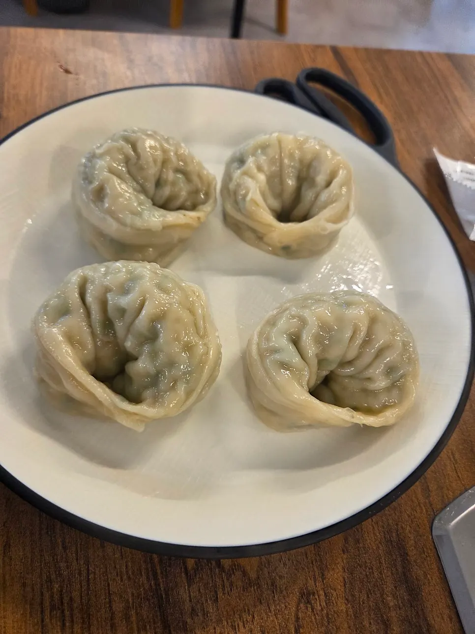 Giant meat dumplings served with kalguksu