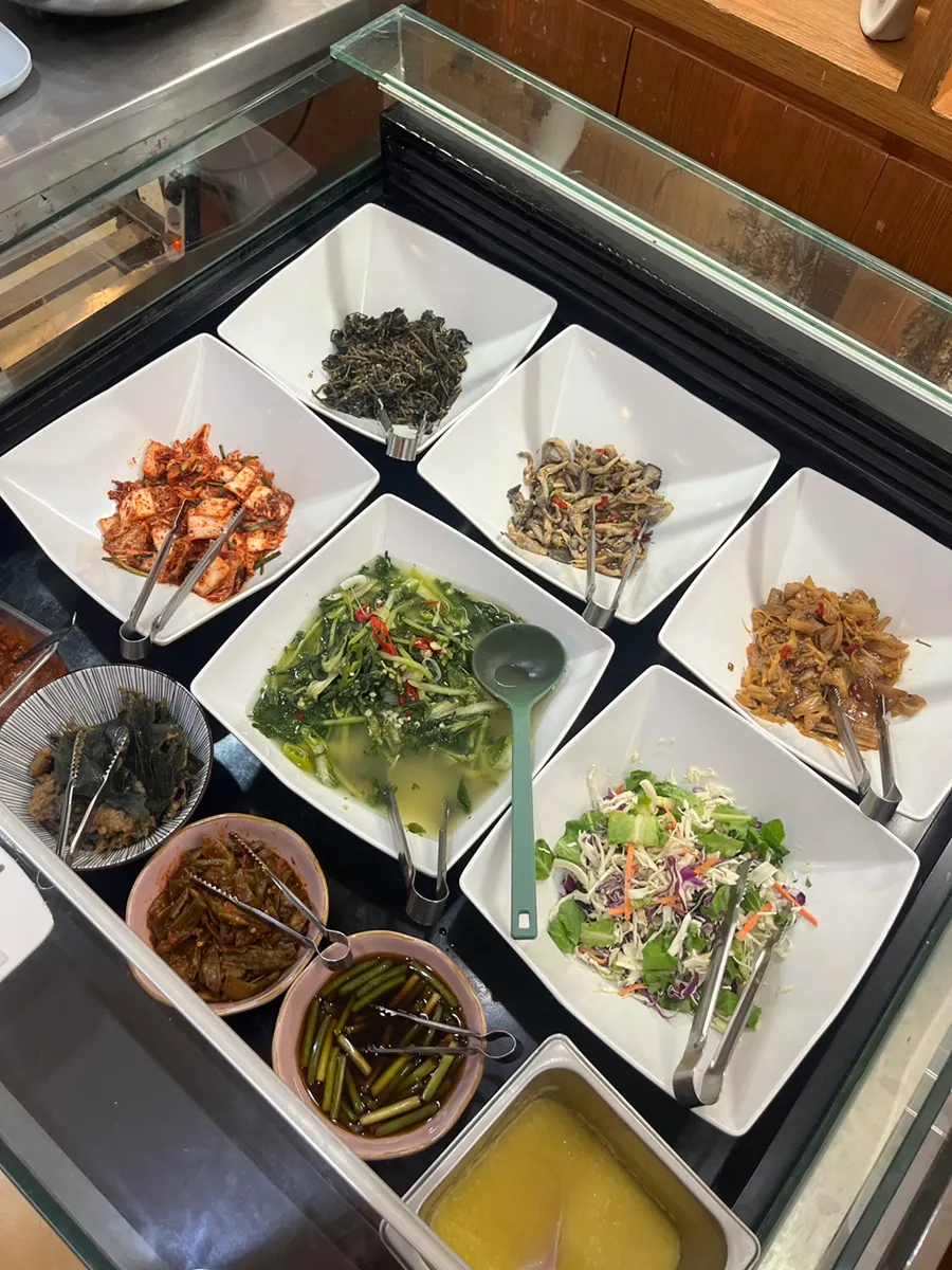 House-made side dishes and self-service corner