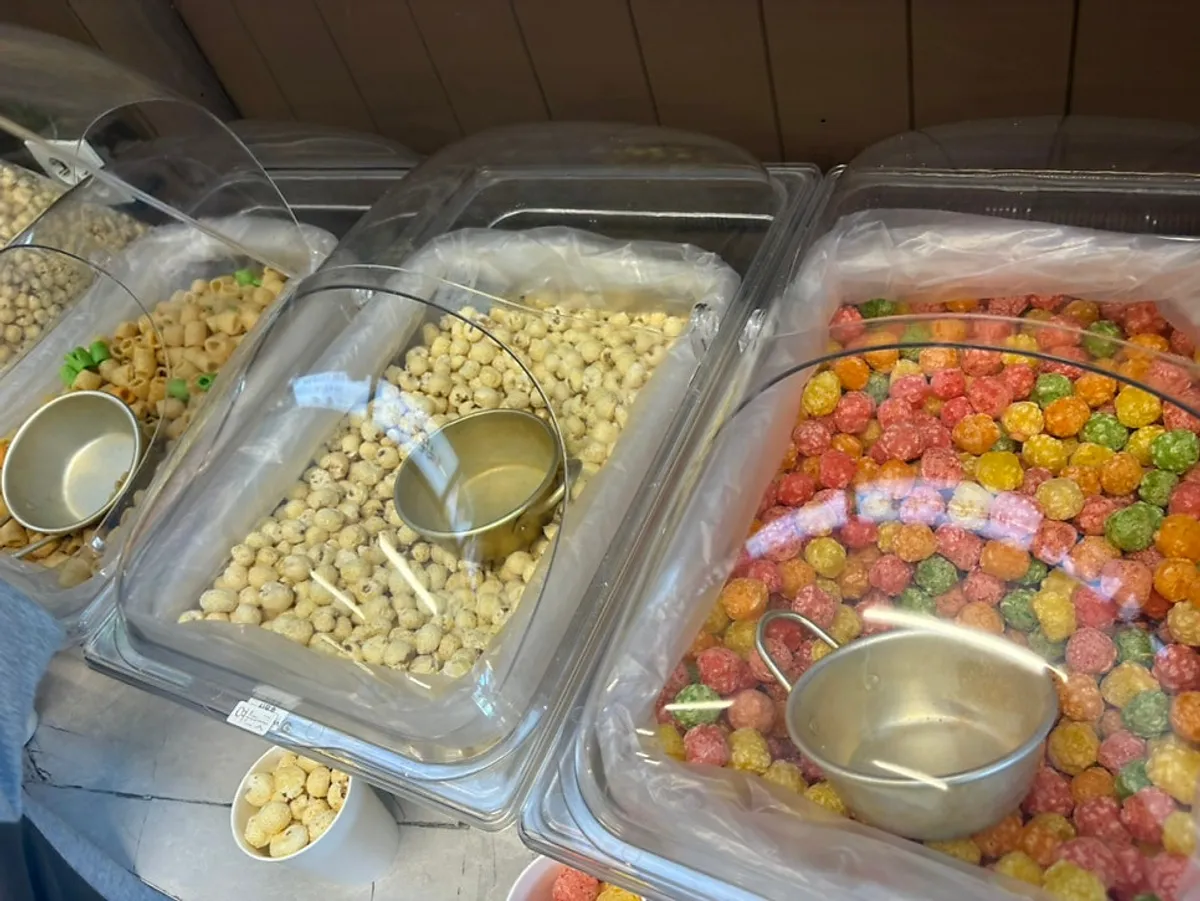 Old-school snacks at the dessert corner