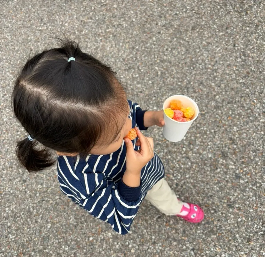 식사를 마친 유복칼국수 테이블