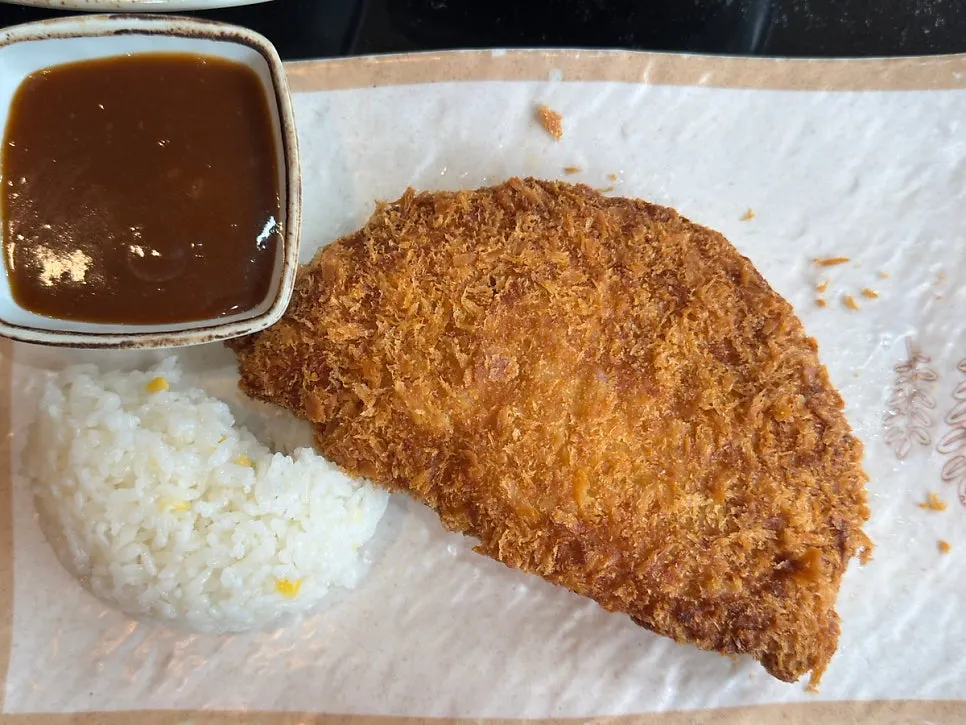 The kids' pork cutlet menu at Sotbap Hansang