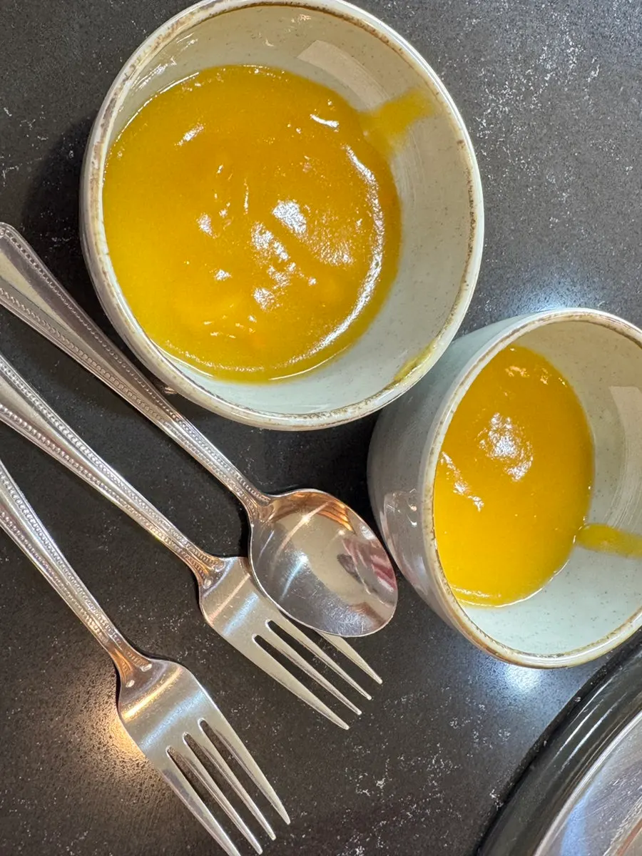 A bowl of sweet pumpkin porridge