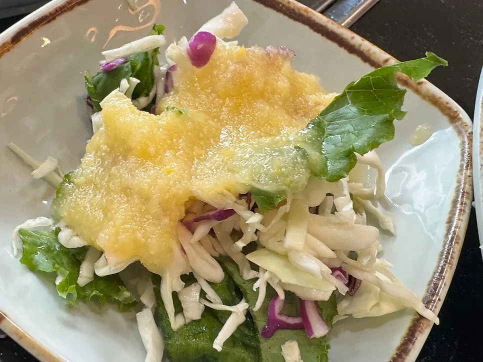 Salad we refilled and ate