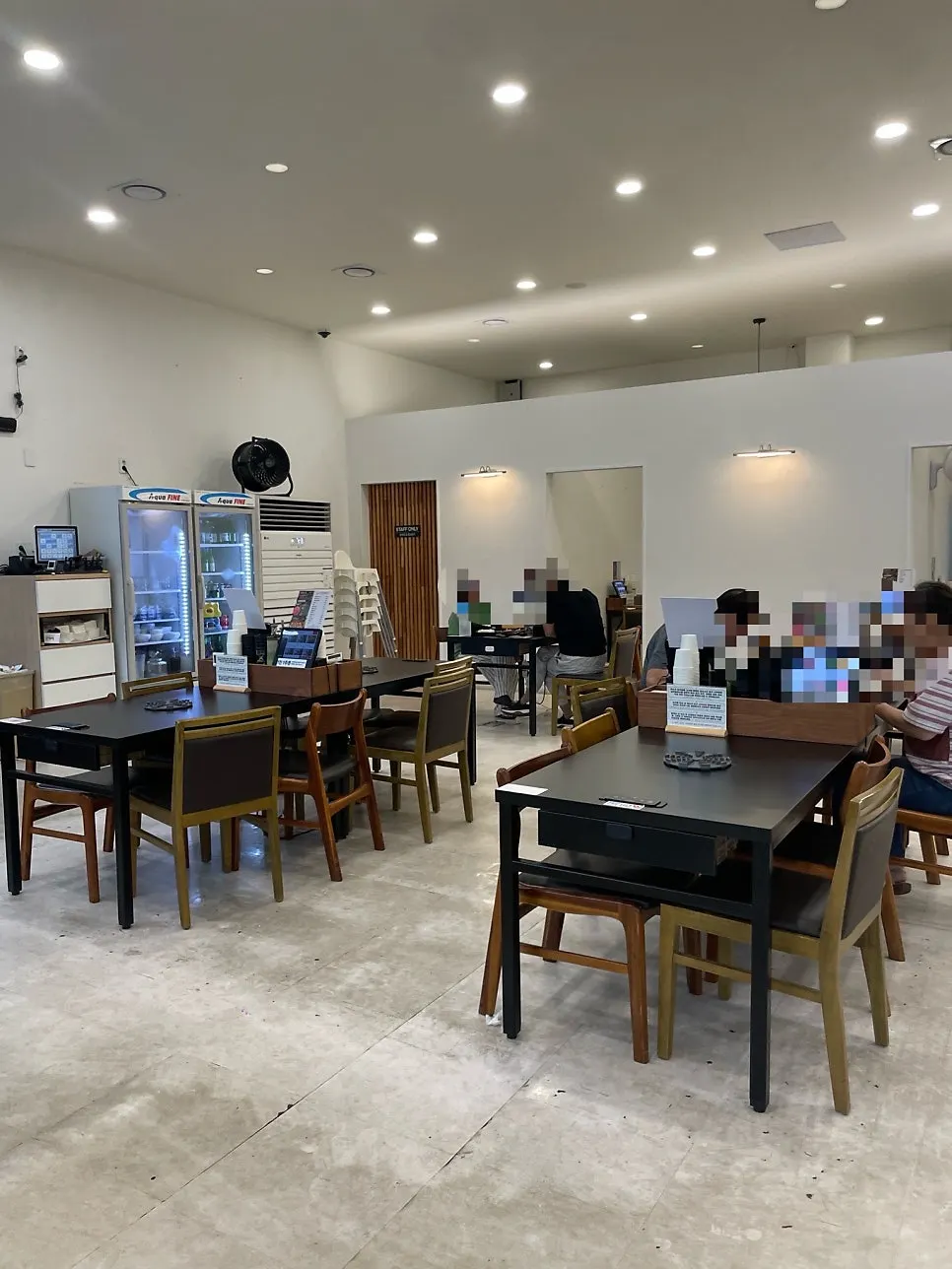 In-house noodle-making room inside the restaurant
