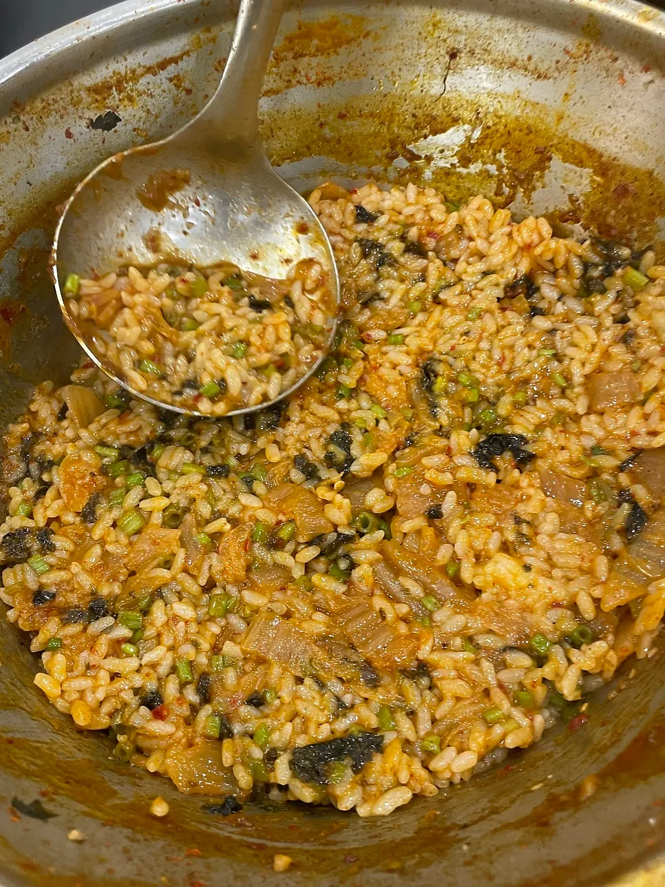 Minari and seaweed flakes for fried rice