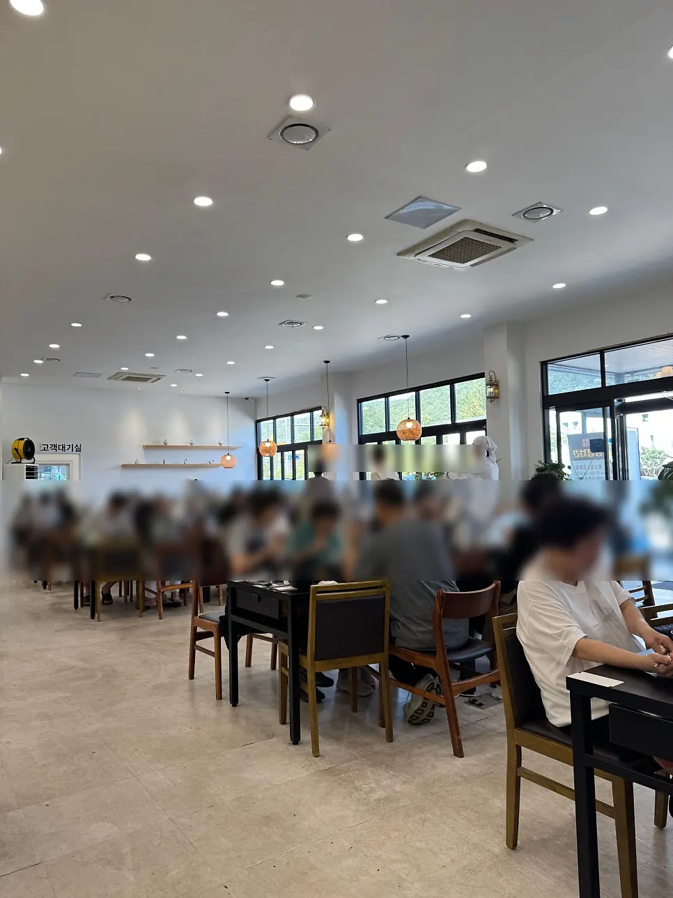Neatly arranged restaurant interior seating