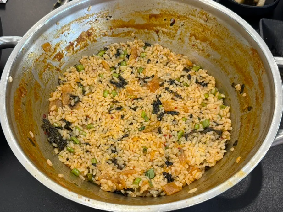 Fried rice to finish the shabu-shabu meal