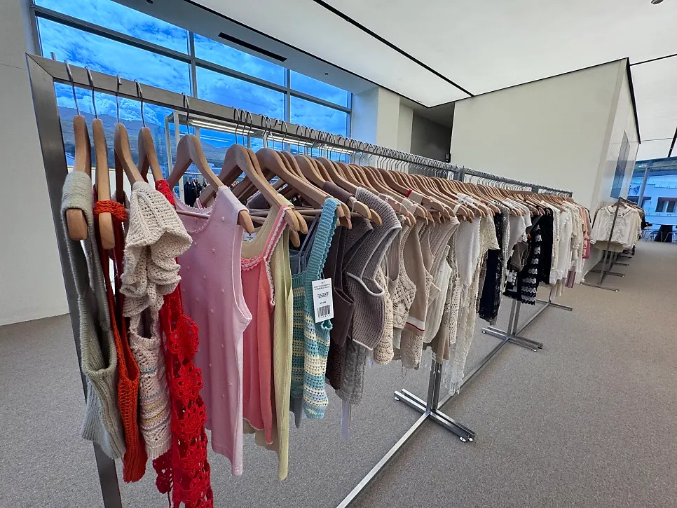 First-floor luxury-brand product display