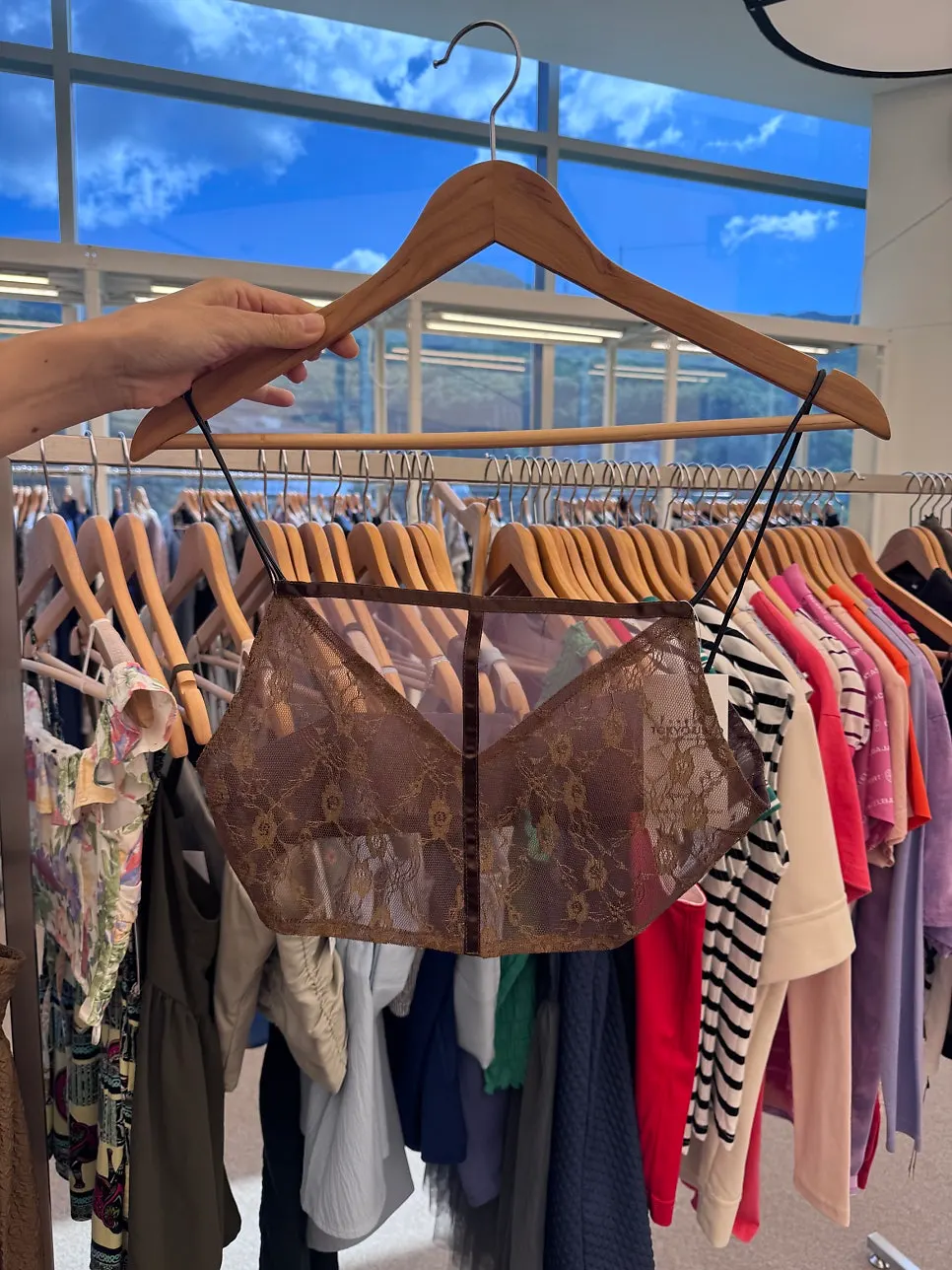 Ivory patchwork lace garment