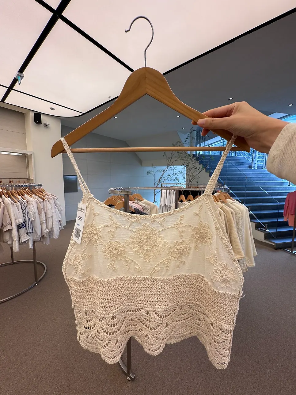 Display of women’s clothing in various designs