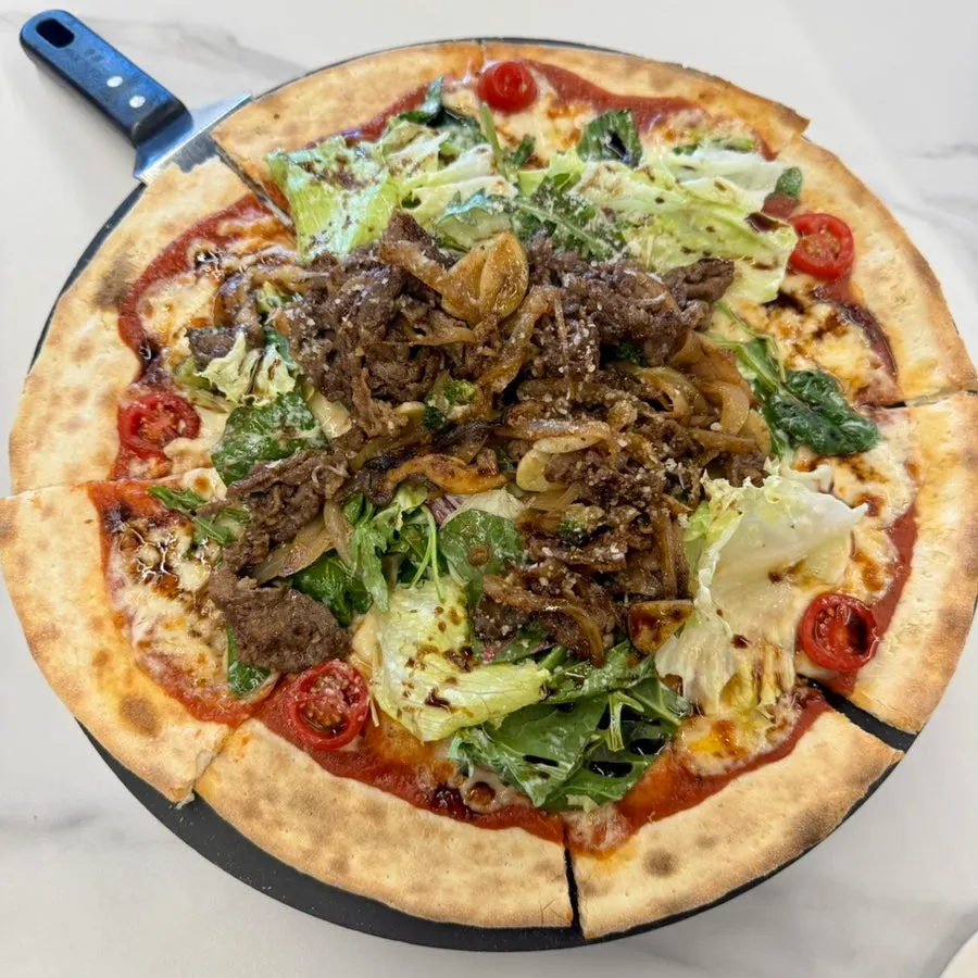 Wood-fired pizza made to order