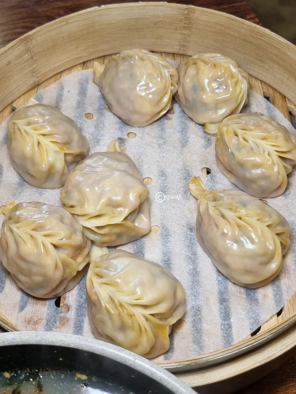 용자1 관평점 찐만두 9,000원 한 접시
